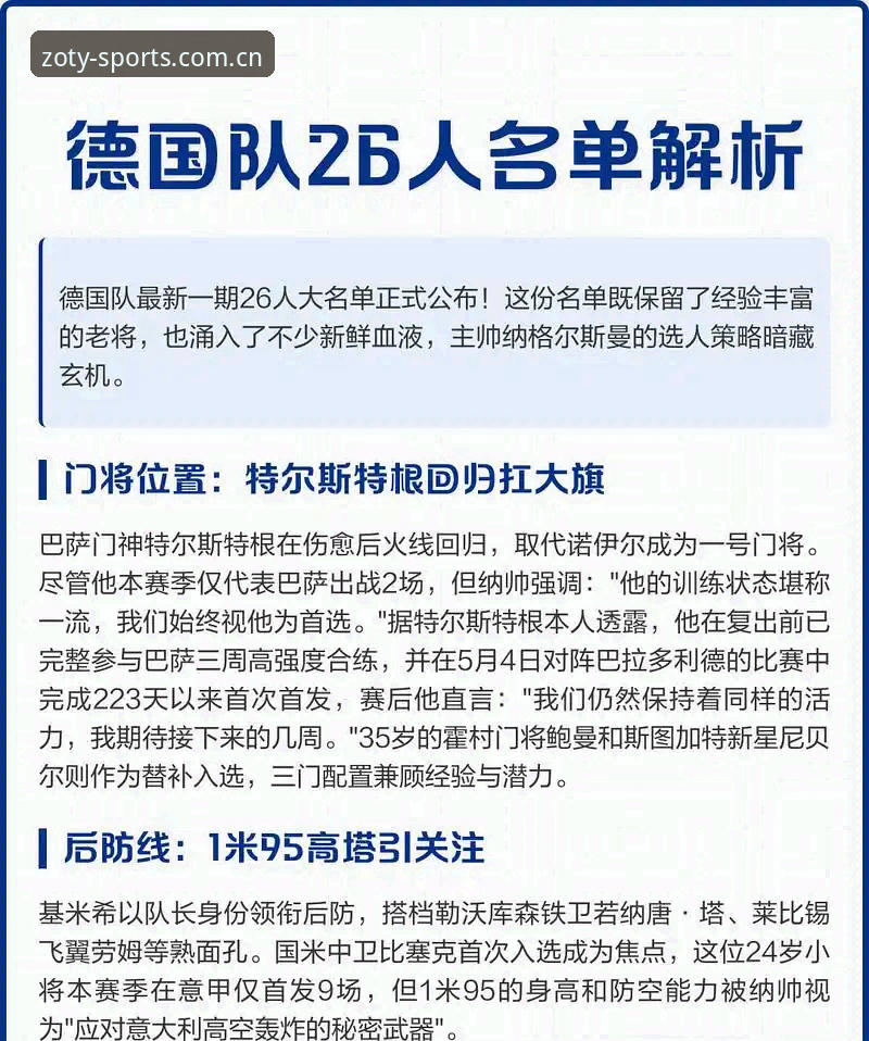 中欧体育官方平台使用技巧 揭秘德国队大名单背后的三大看点,诺伊尔回归与卡尔入选的深度分析